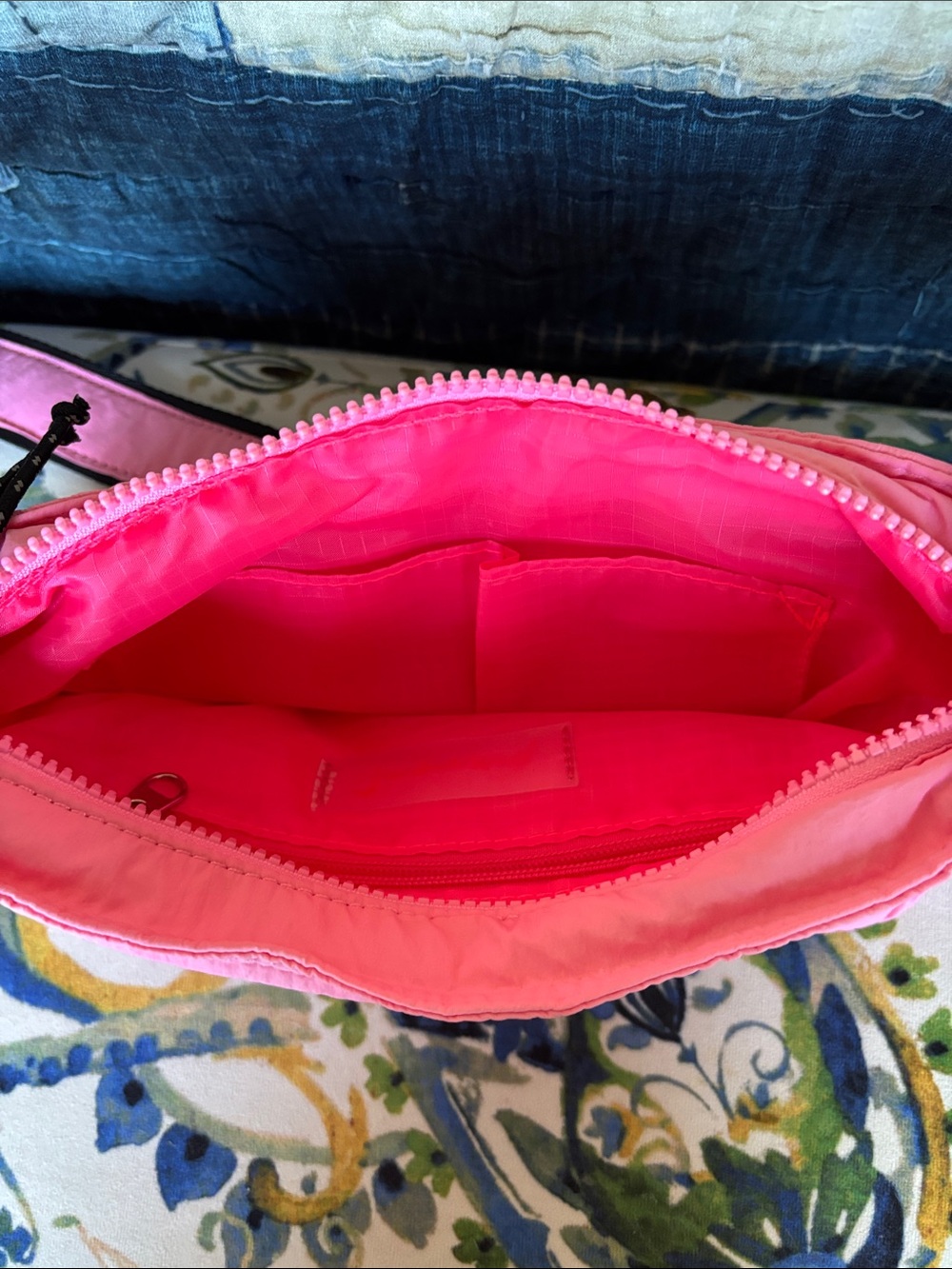 FP Movement by Free People Pink Crossbody Sling with Black Adjustable Strap - Picture 3 of 4
